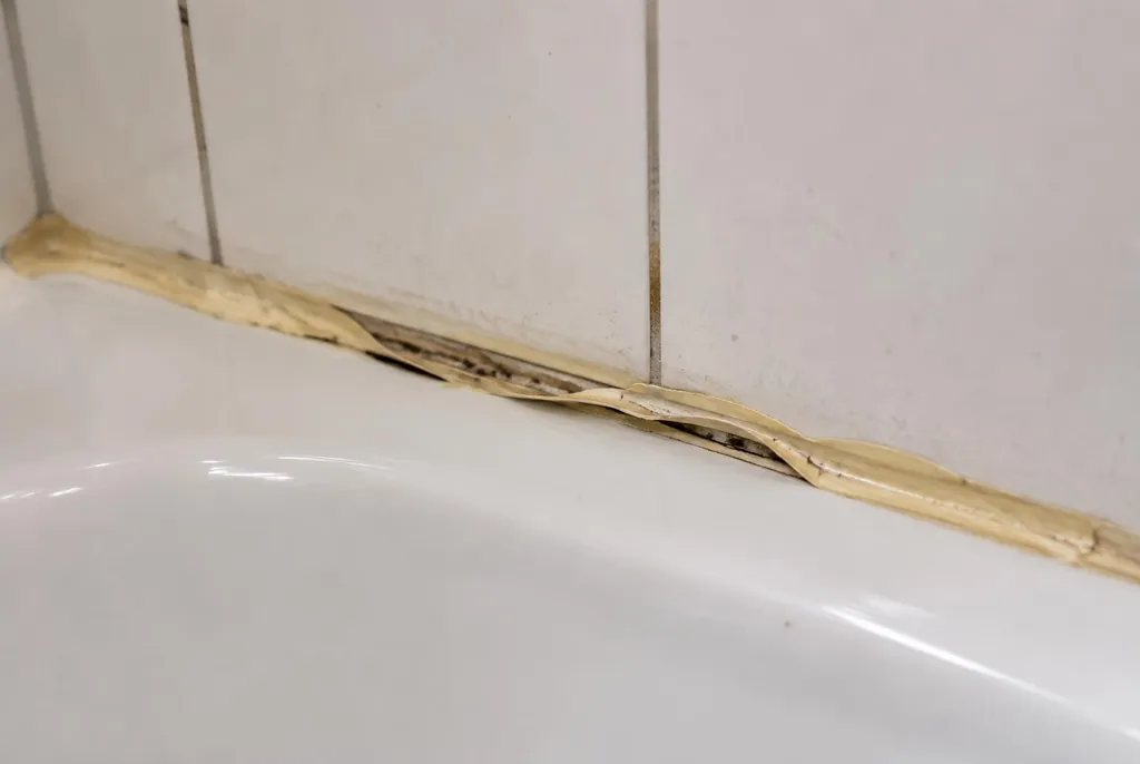 Kitbedrijf Uithoorn – loslatende kit naast het bad